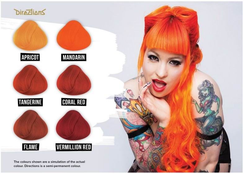 Directions Hair Colour Chart