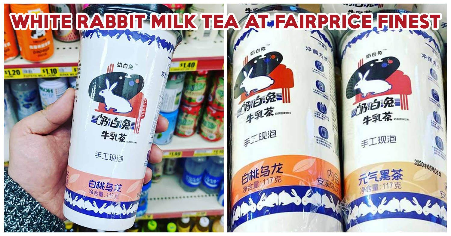 Diy White Rabbit Milk Tea Available At Fairprice Finest For S 2 15