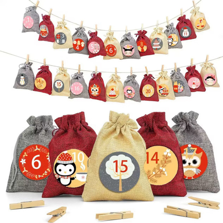 Edonkvi Advent Calendar For Filling Children 24 Christmas Calendars