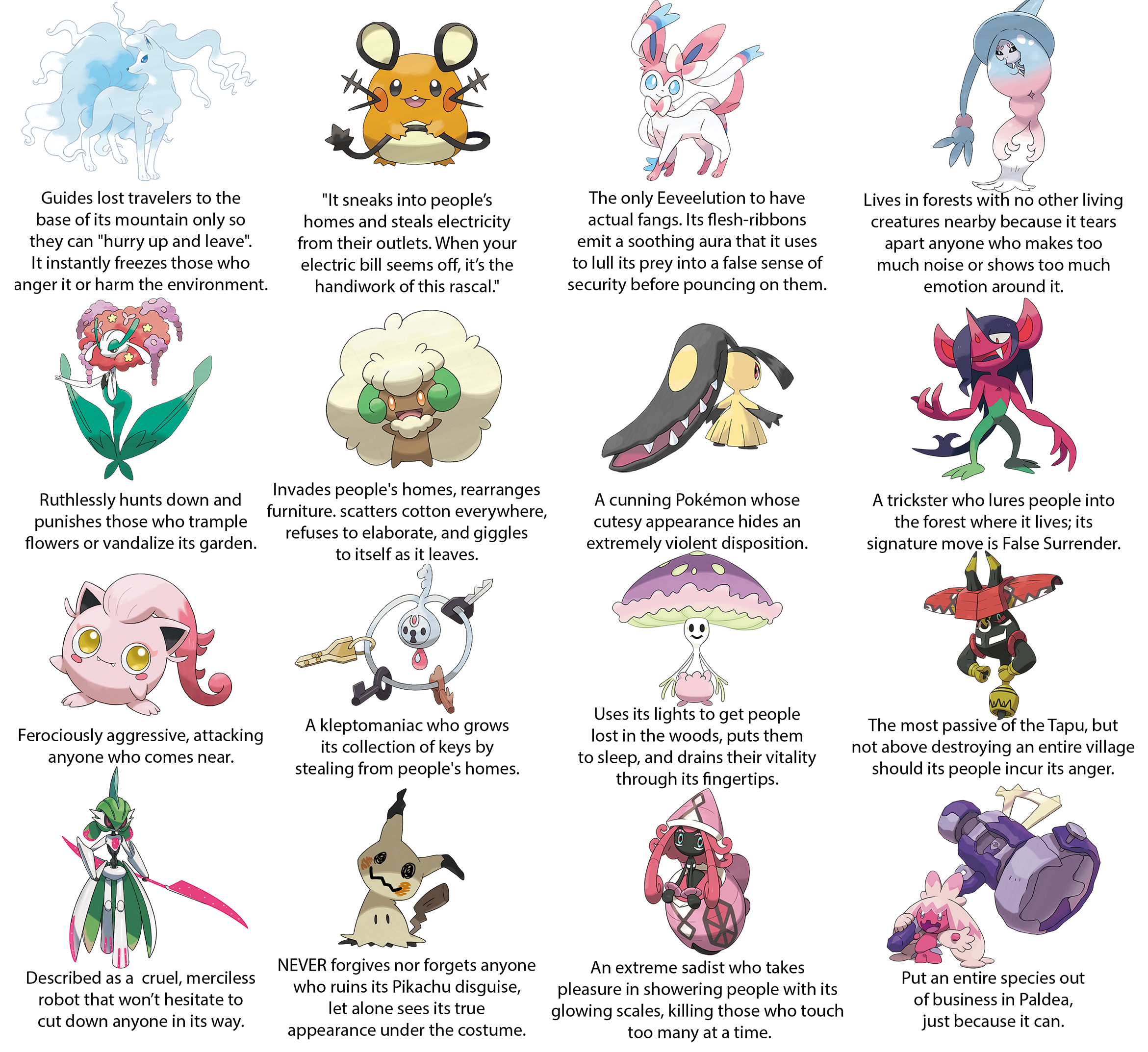 Fairy Types Pok Dex Entries Are Kind Of Crazy R Pokemon