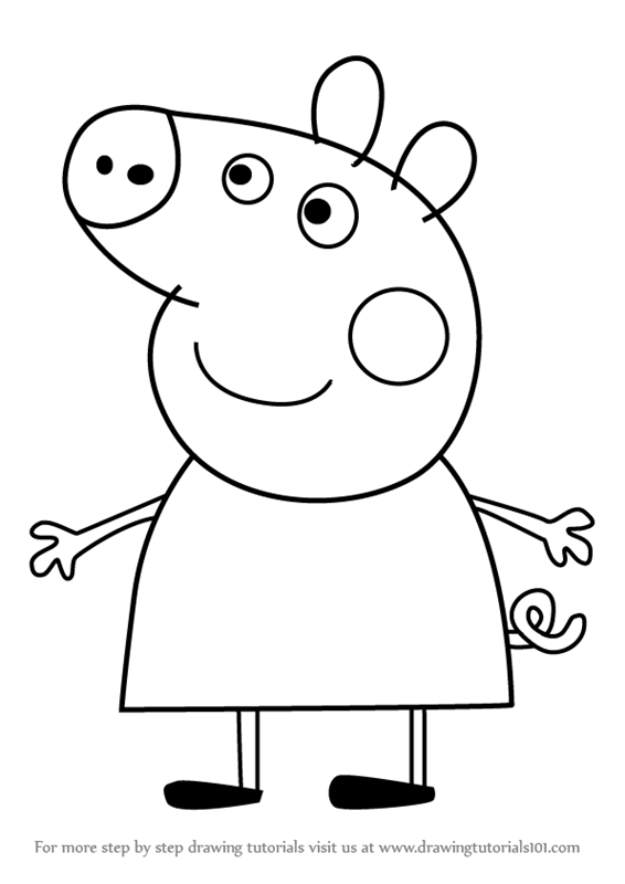 Fat Pig Drawing Easy How To Draw A Pig Step By Step Easy Drawing