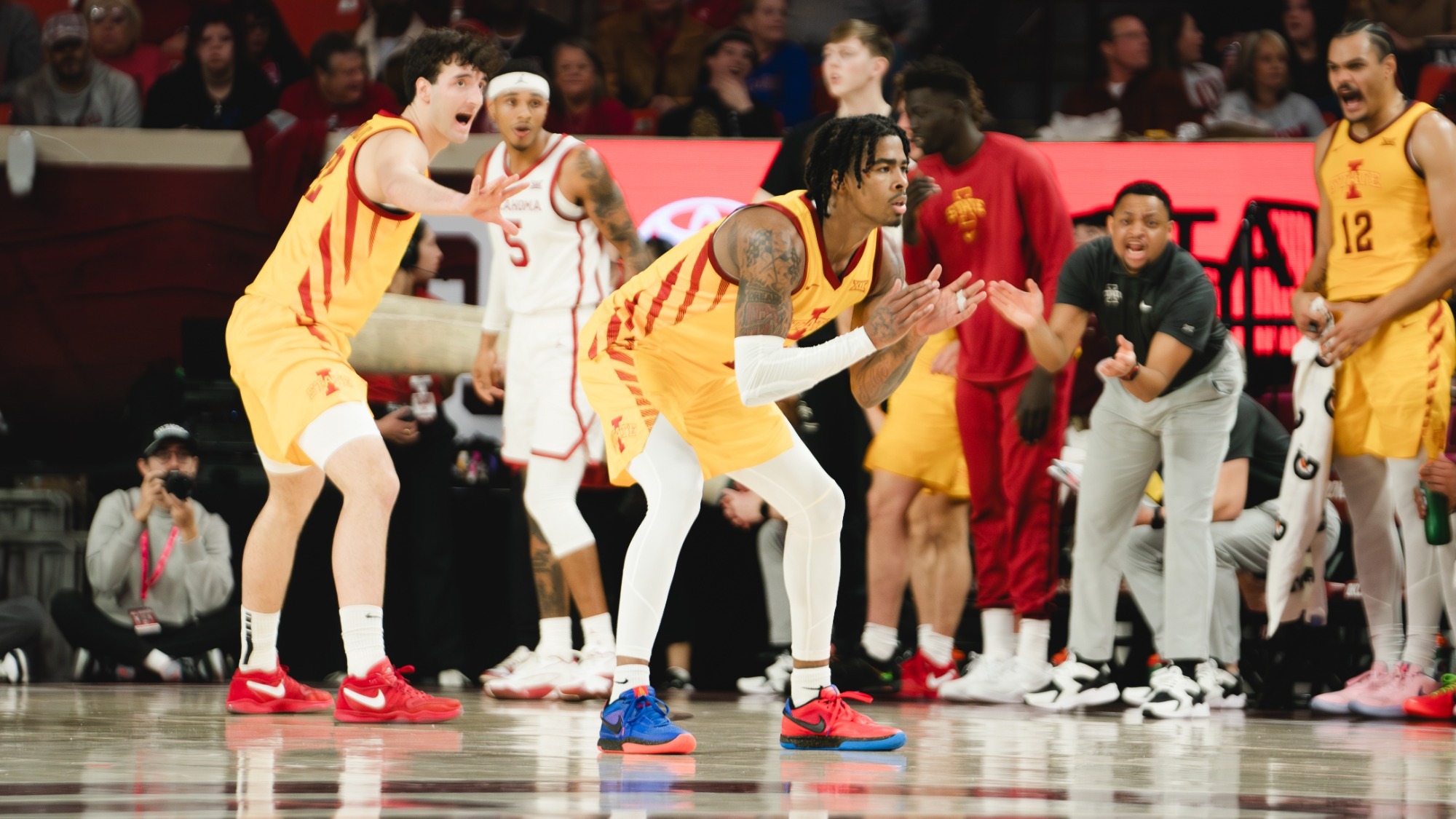 February 19 2024 Iowa State Guard Keshon Gilbert 10 Moves The Ball