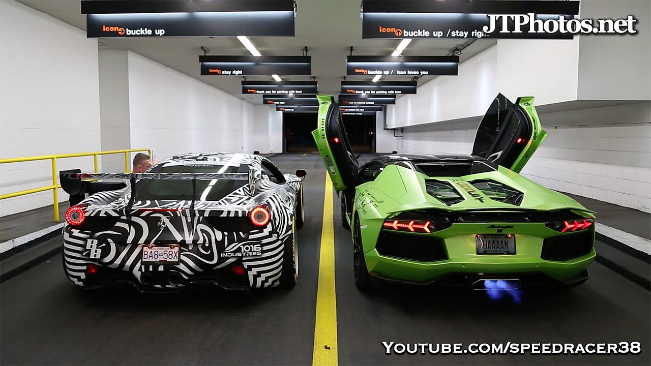 Ferrari Vs Lamborghini Battle Reinvented As Flame Shooting Competition