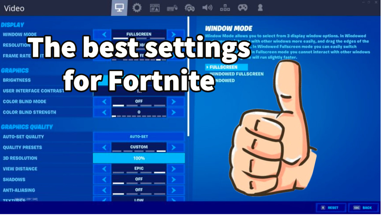 Fortnite Settings For Ultimate Gameplay Success Tiktok