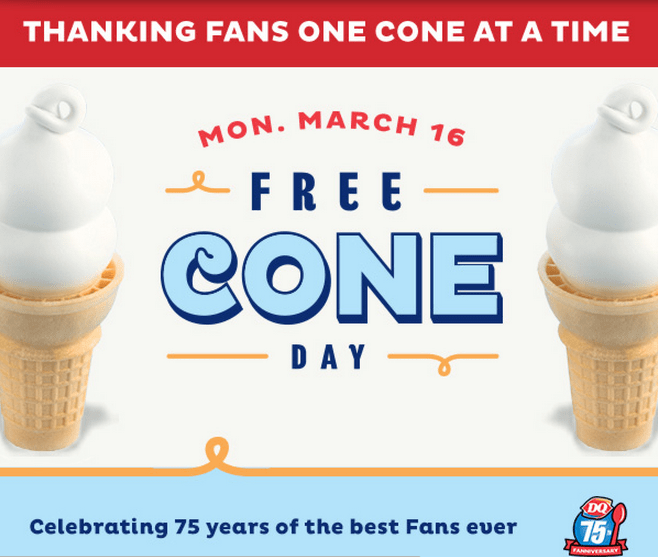 Free Cone Day At Dairy Queen