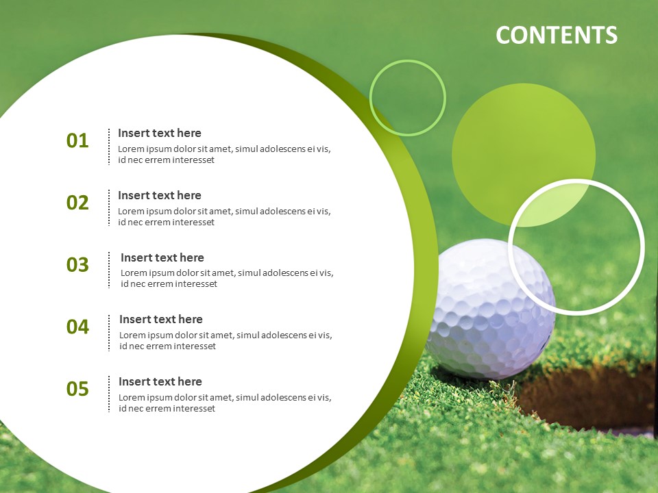 Free Powerpoint Templates Design Professional Golfer