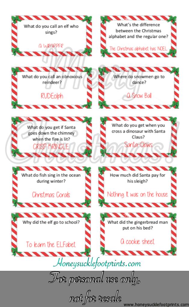 Free Printable Christmas Jokes