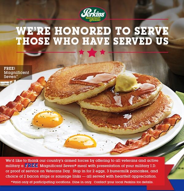 Free Veterans Day Meals