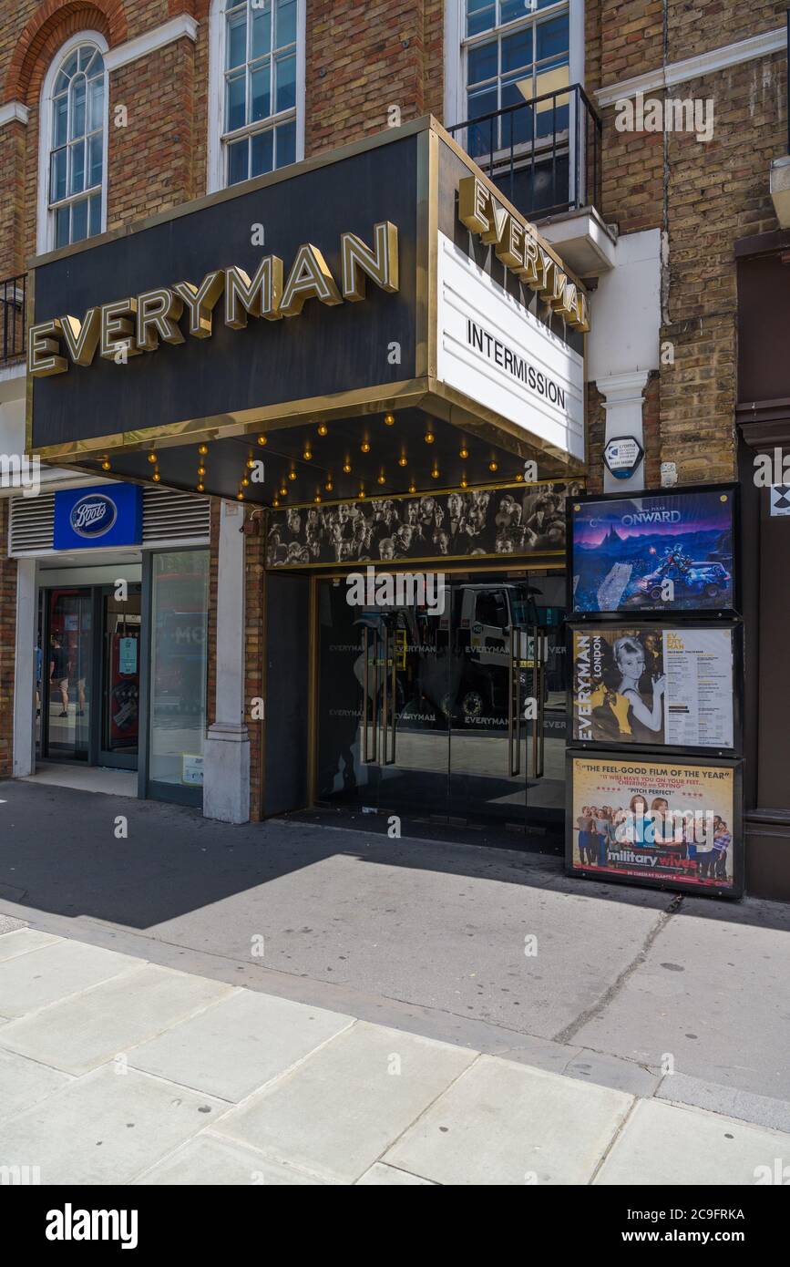 Front Entrance To The Everyman Cinema In Baker Street London England