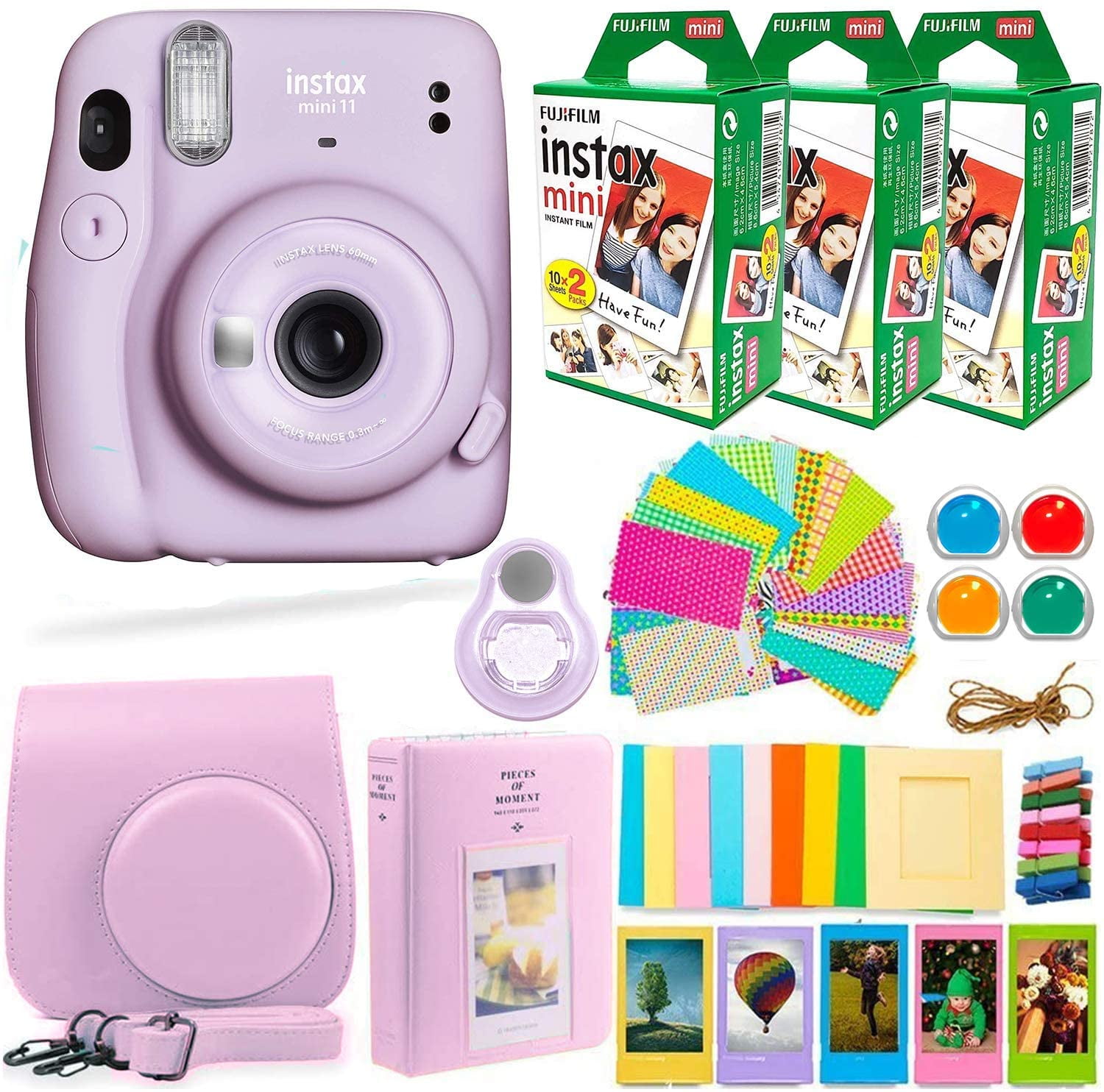 Fujifilm Instax Mini 11 Camera With Fujifilm Instax Film 60 Sheets