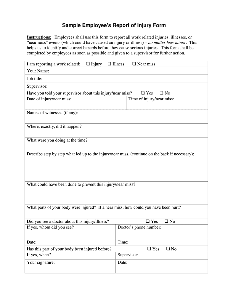 Georgia First Report Of Injury Form Us Legal Forms