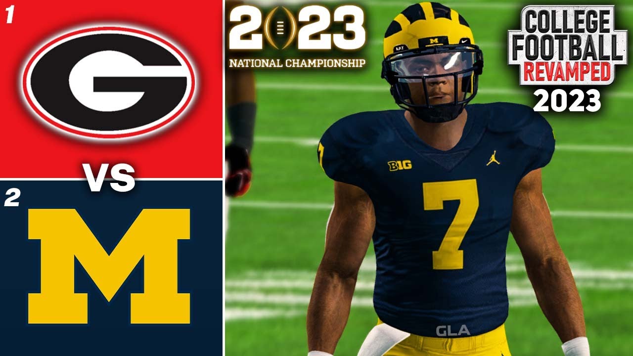 Georgia Vs Michigan 2023 Cfp National Championship Simulation Ncaa