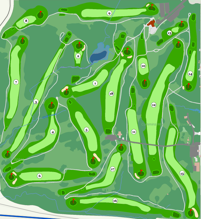 Golf Course Layout Golf Courses Courses Layout