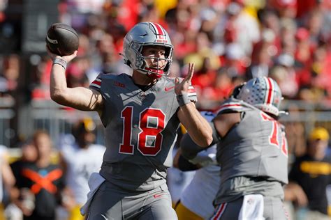 Good Will Howard Ohio State S Quarterback Showcases Offense S Ceiling