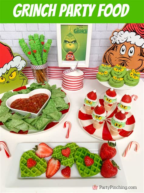 Grinch Party Food Easy Grinch Food Dessert Snack Movie Party Ideas