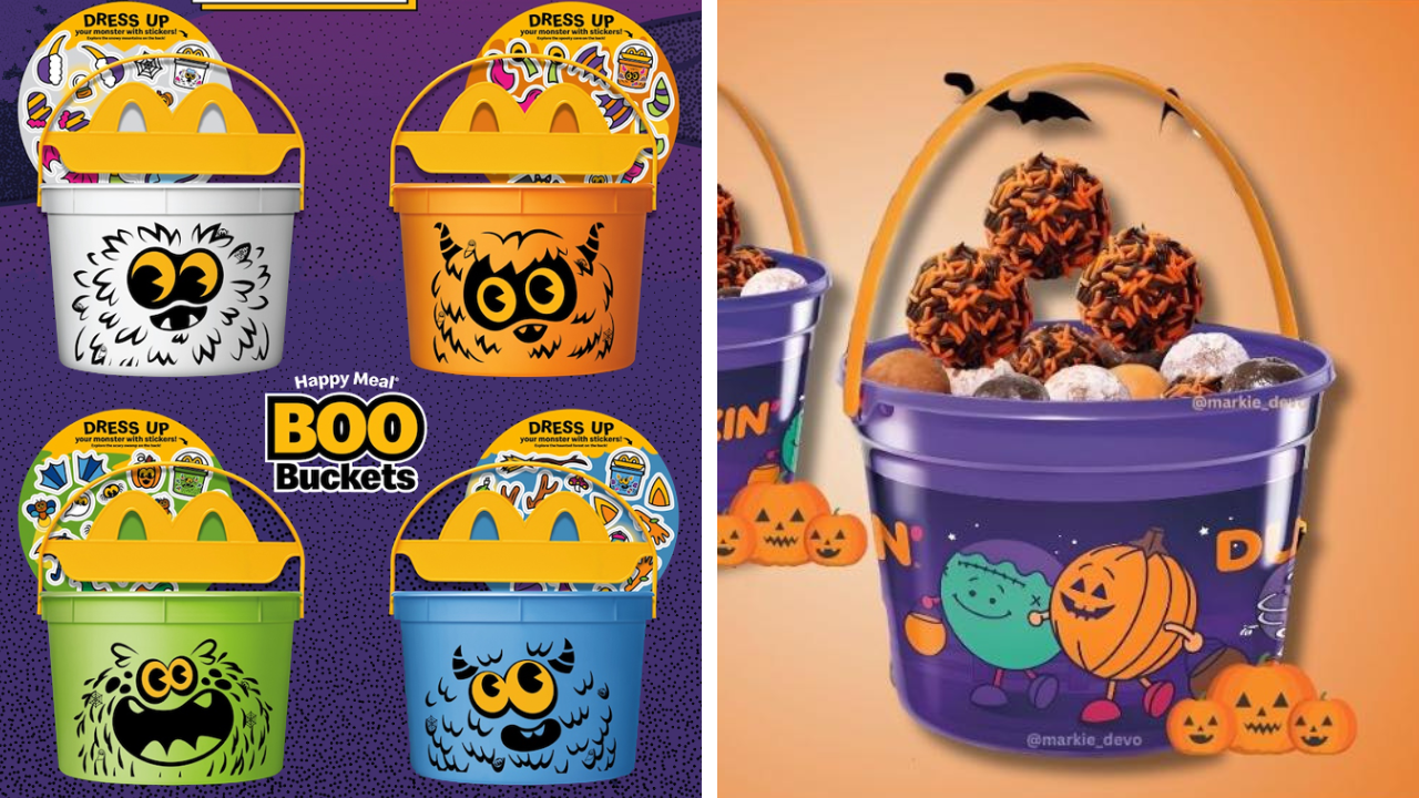 Halloween Buckets Have Hit Mcdonald S And Dunkin