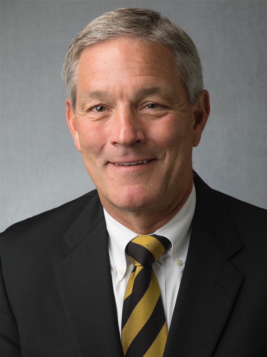 Head Coach Kirk Ferentz Of The Iowa Hawkeyes During The Second Half