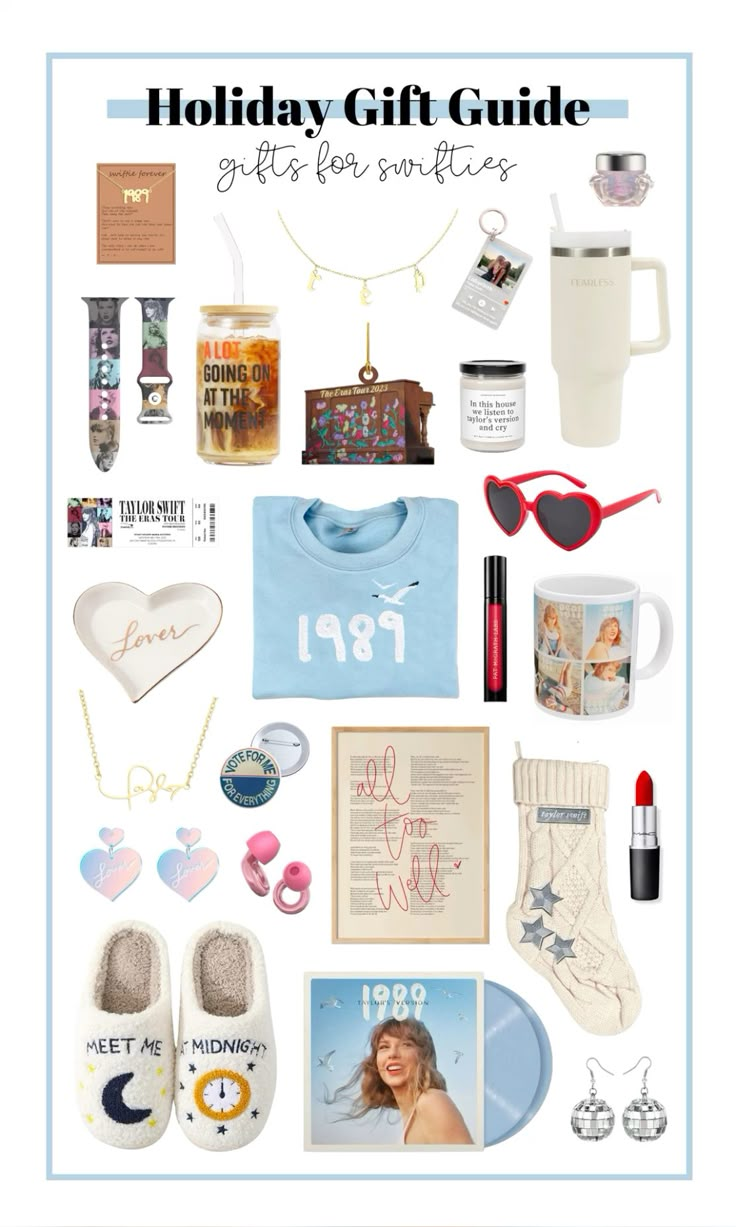 Holiday Gift Guide Gifts For Swifties Gift Guide Taylor Gifts