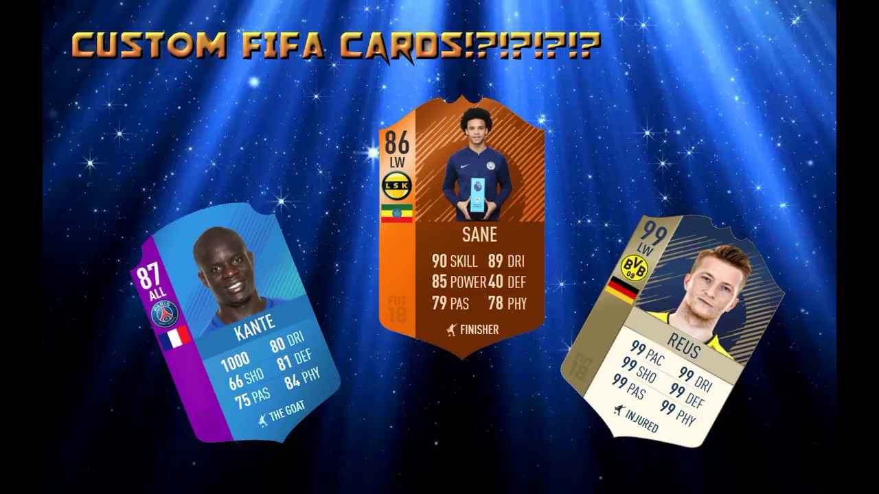 How To Create Custom Fifa Cards Youtube