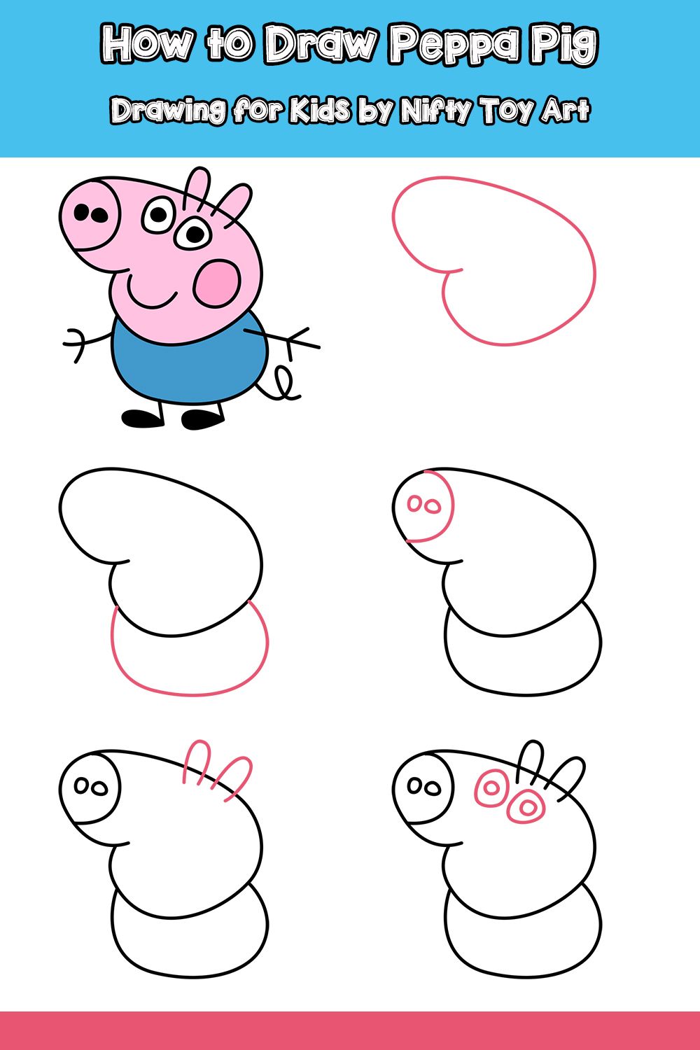 How To Draw Peppa Pig Art Projects For Kids