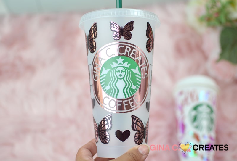 How To Make A Custom Starbucks Cup Wrap With Free Template Gina C