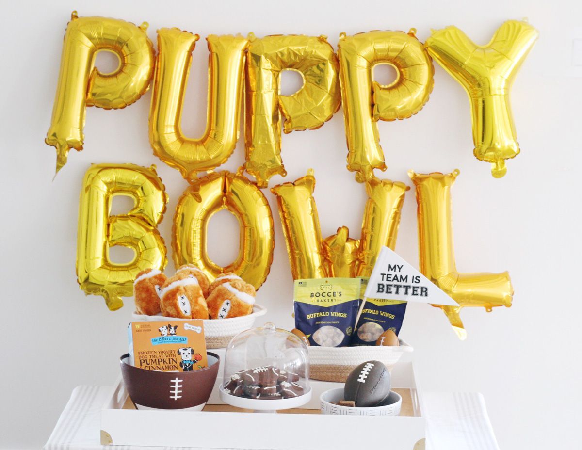 How To Throw The Ultimate Puppy Bowl Viewing Party Cute Dog Super Bowl