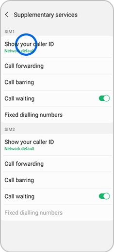 How To Turn On Or Hide Your Caller Id Samsung Uk