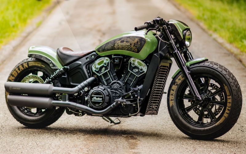 Indian Scout Bobber Customized With High Quality Custom Parts