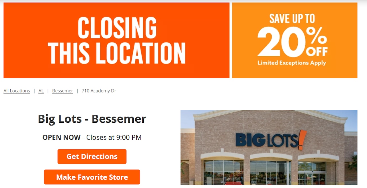 Is Your Big Lots Closing List Of Almost 300 Store Set To Close In U S Multiple Alabama Locations Al Com