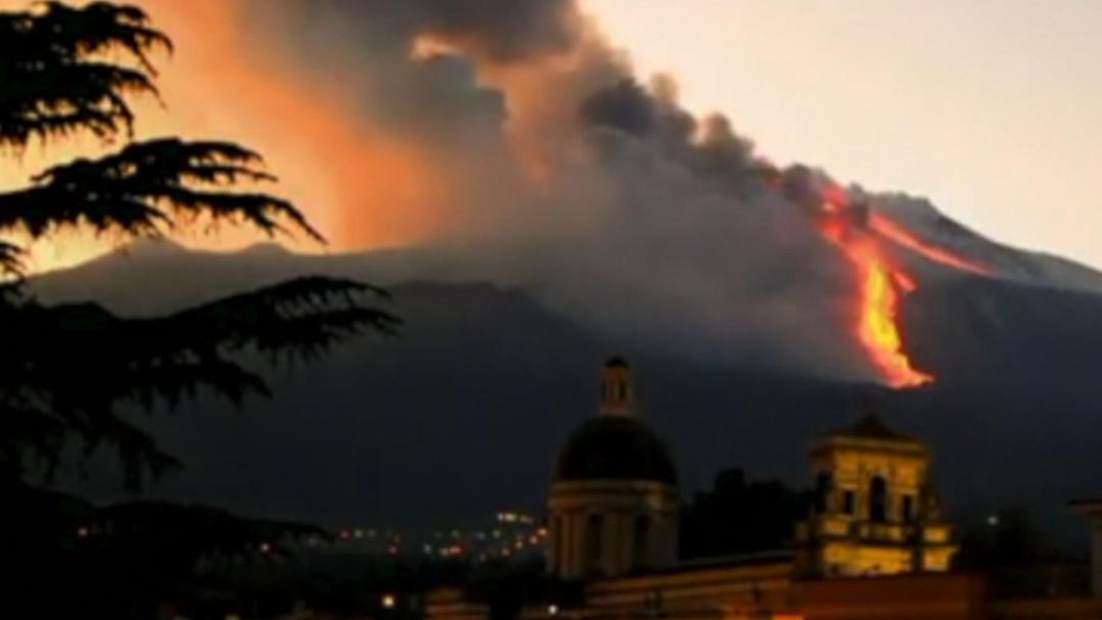 Italy Mount Etna Erupts In Sicily World News Sky News