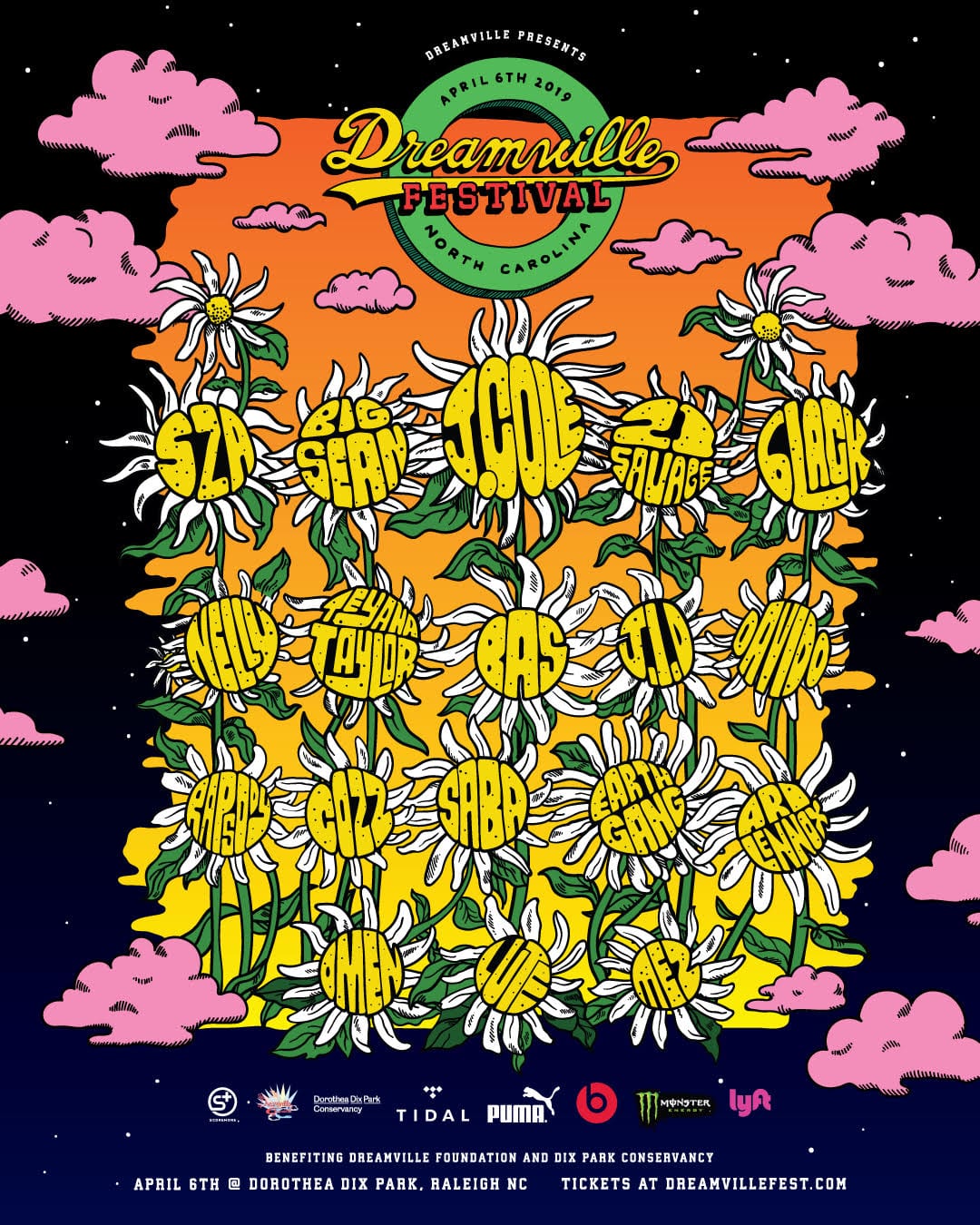 J Cole Announces Dreamville Festival Lineup Feat Sza Big Sean