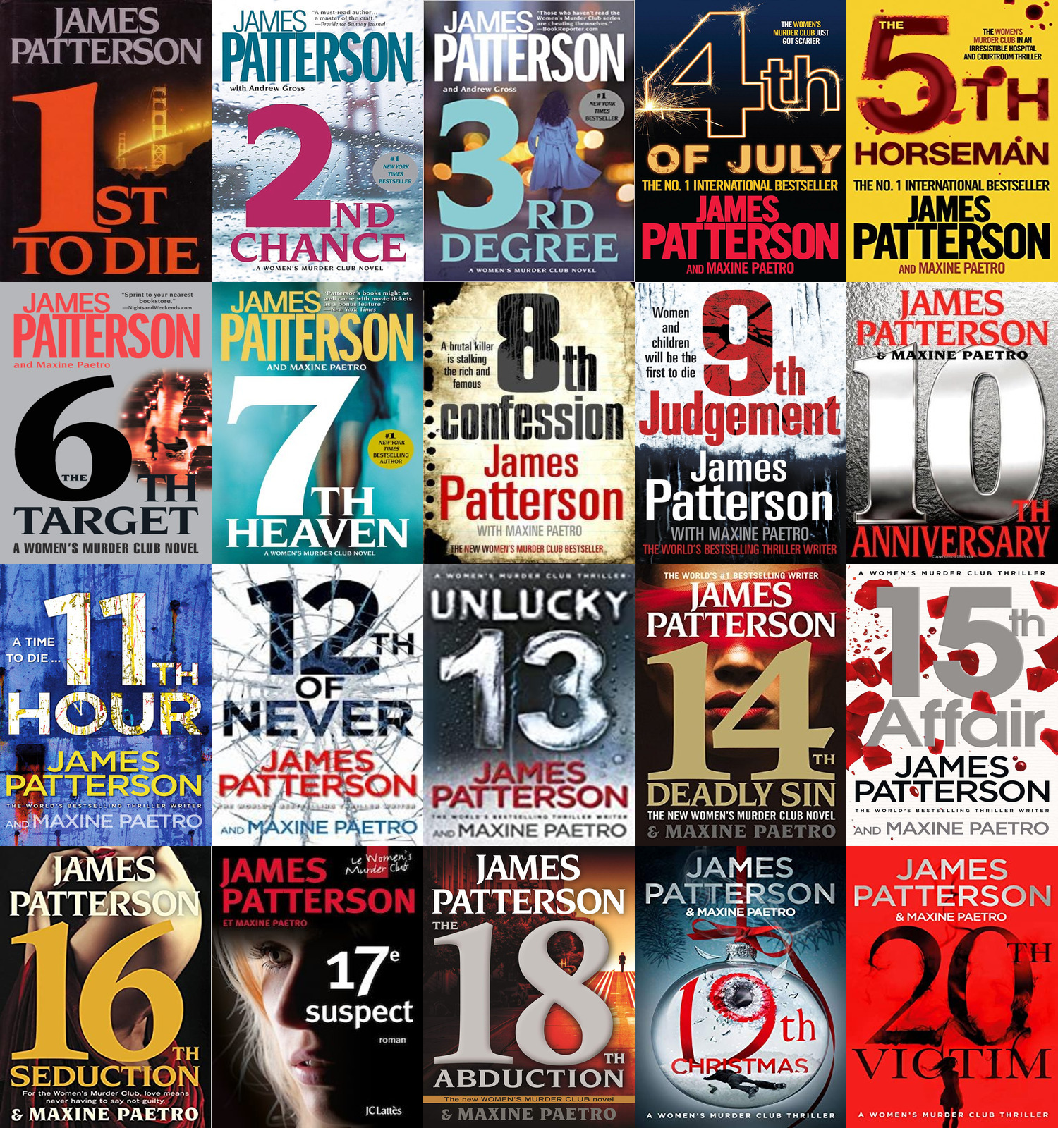 James Patterson Books In Order Alex Cross Series Women S Murder Club