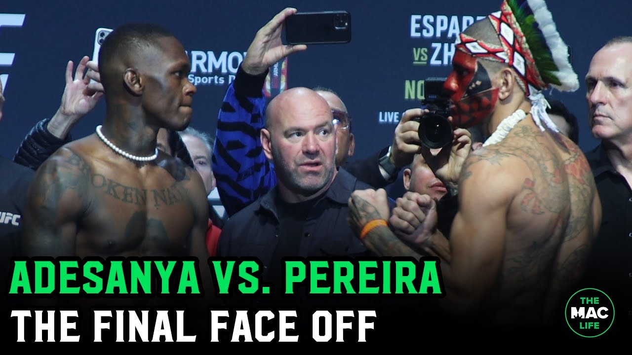 Jiri Prochazka Vs Alex Pereira Intense Final Face Off Youtube