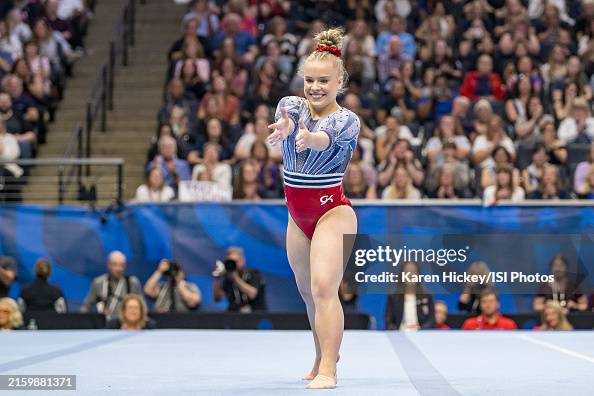 Joscelyn Roberson On Floor On Day Two Of The 2024 U S Olympic Team