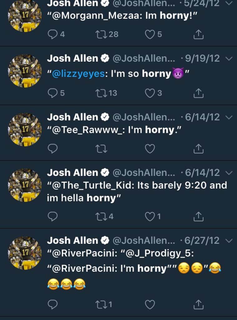 Josh Allen Old Tweets