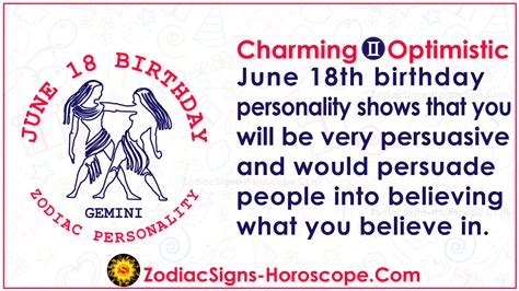 June 18 Zodiac Gemini Horoscope Birthday Personality Versatile