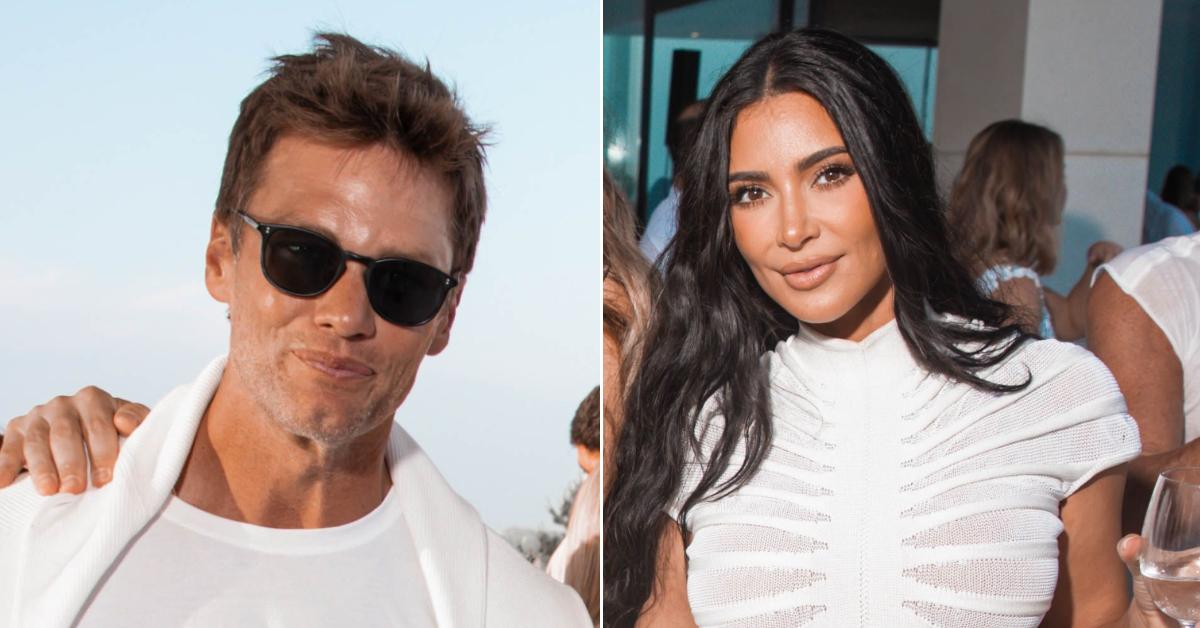 Kim Kardashian Tom Brady Pictured Together At Michael Rubin S Party