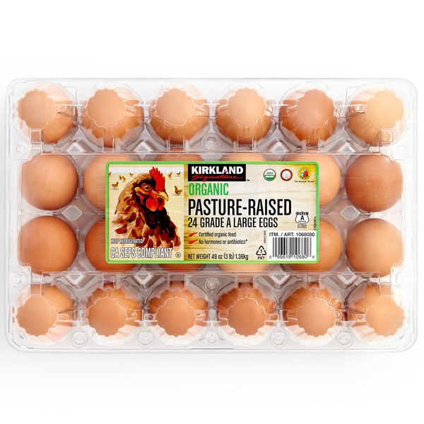 Kirkland Signature Organic Pasture-Raised Large Eggs, Dozen, 52% Off