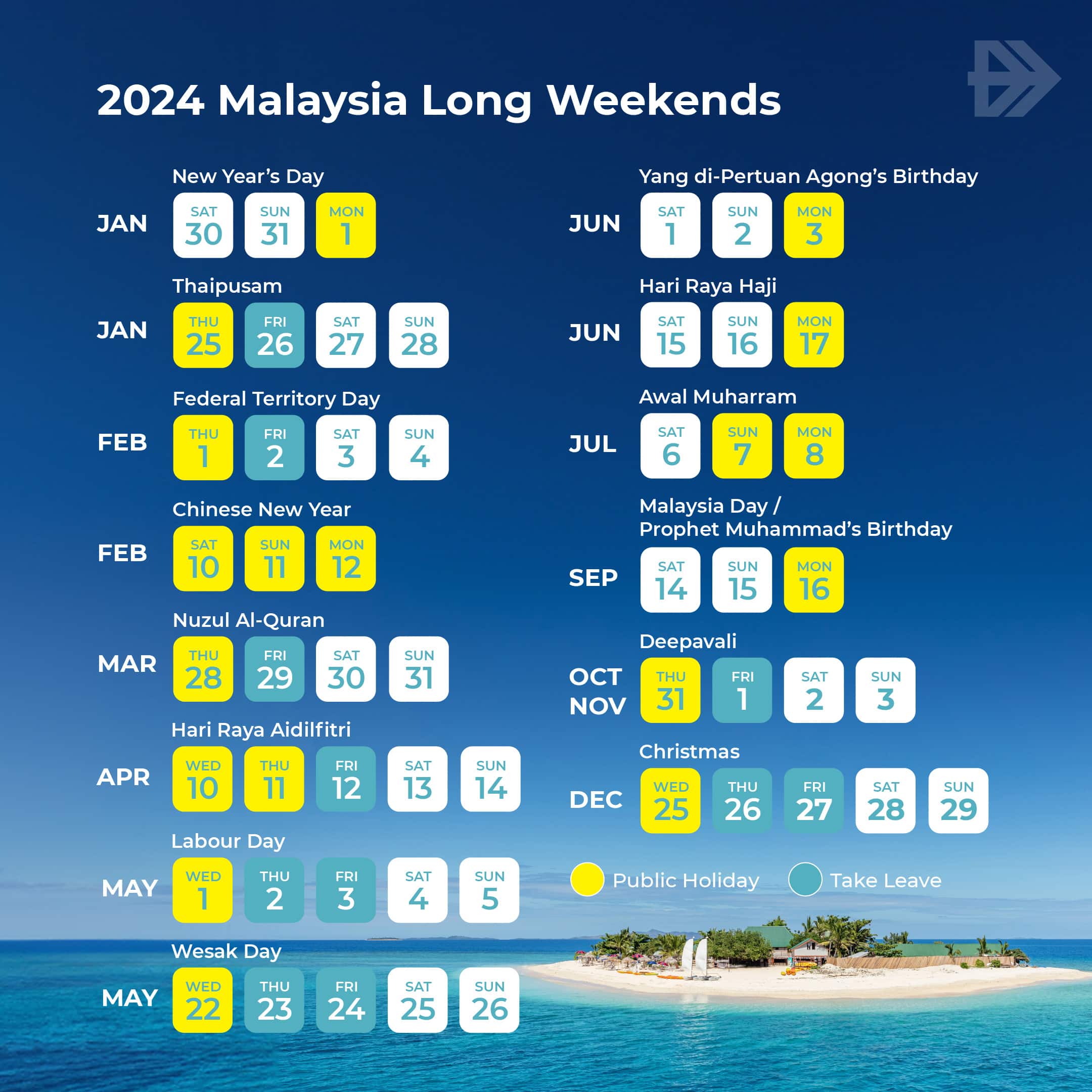 Long Weekends 2024