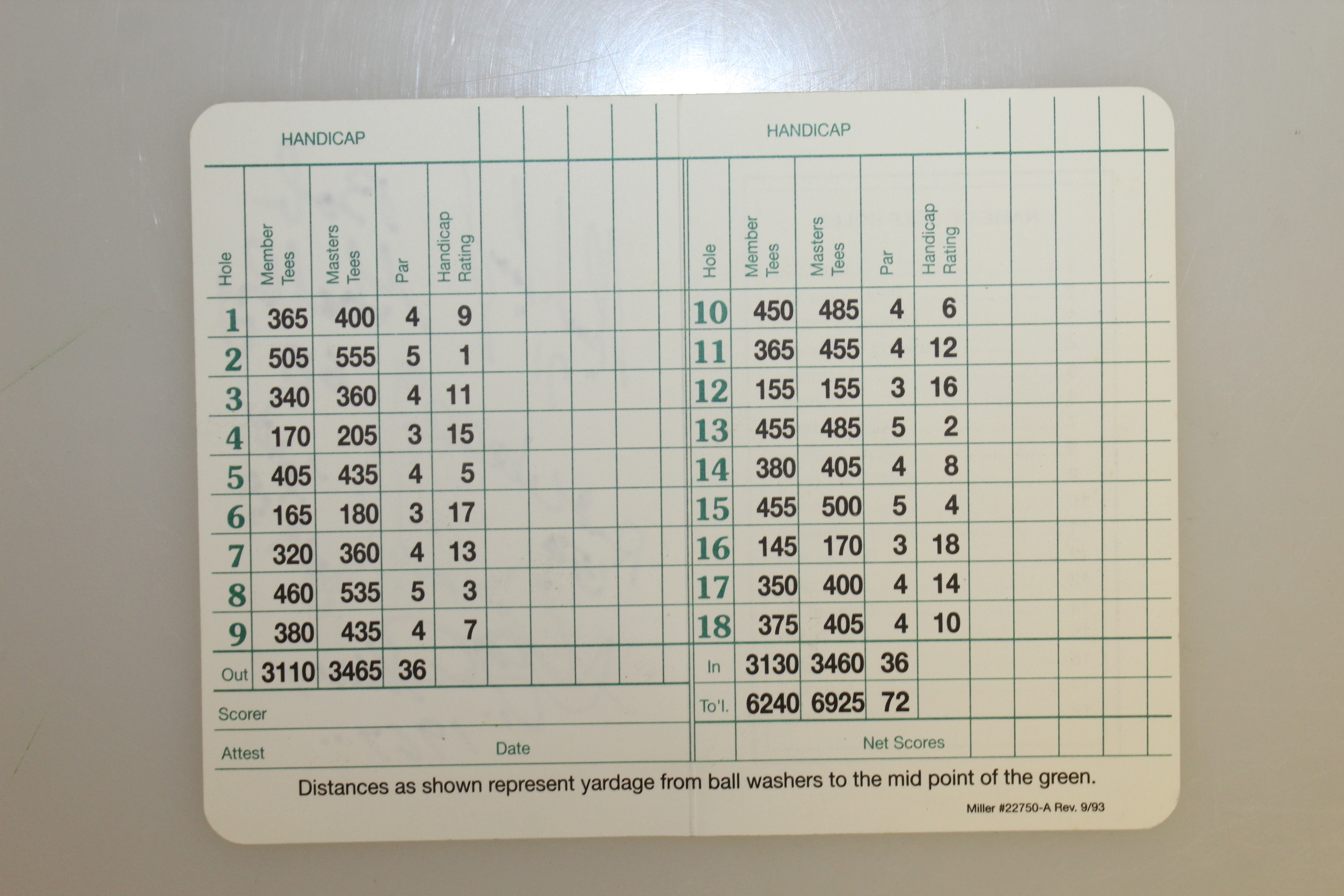 Lot Detail Jack Nicklaus Signed Augusta National Golf Club Scorecard