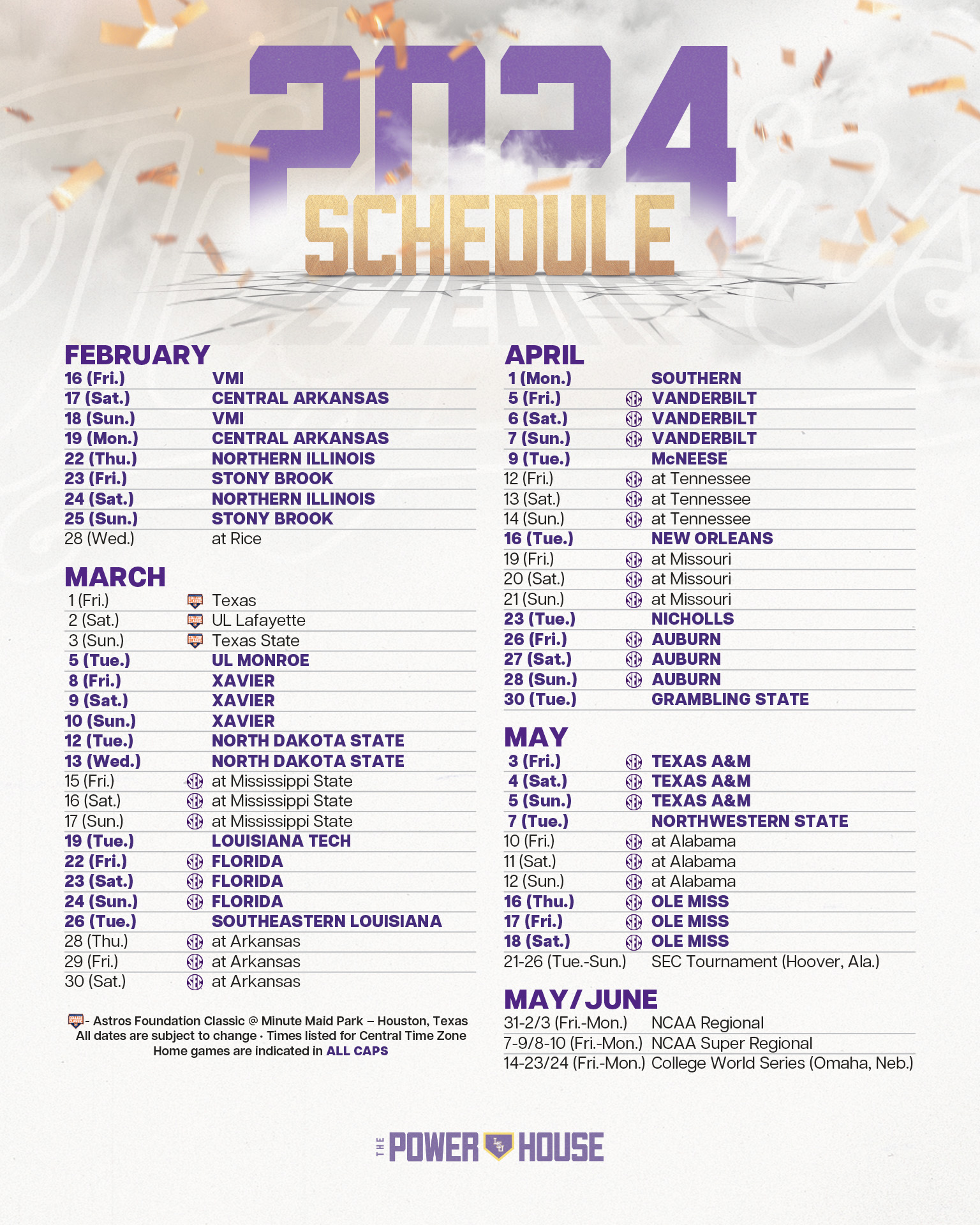 Lsu Baseball Schedule 2025 Pdf Gregory M Love