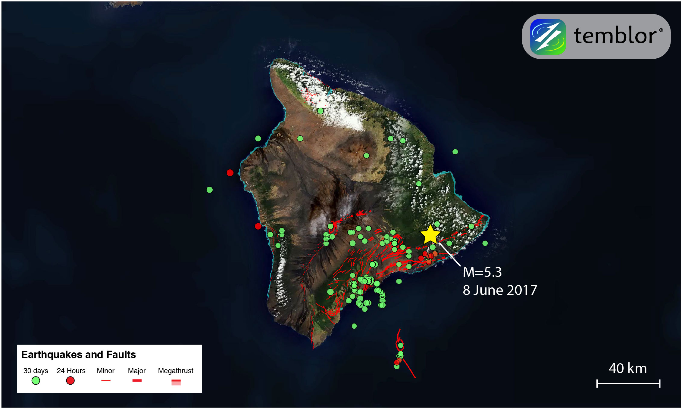 Magnitude 4 5 Earthquake South Of Island Of Hawai I Big Island Now