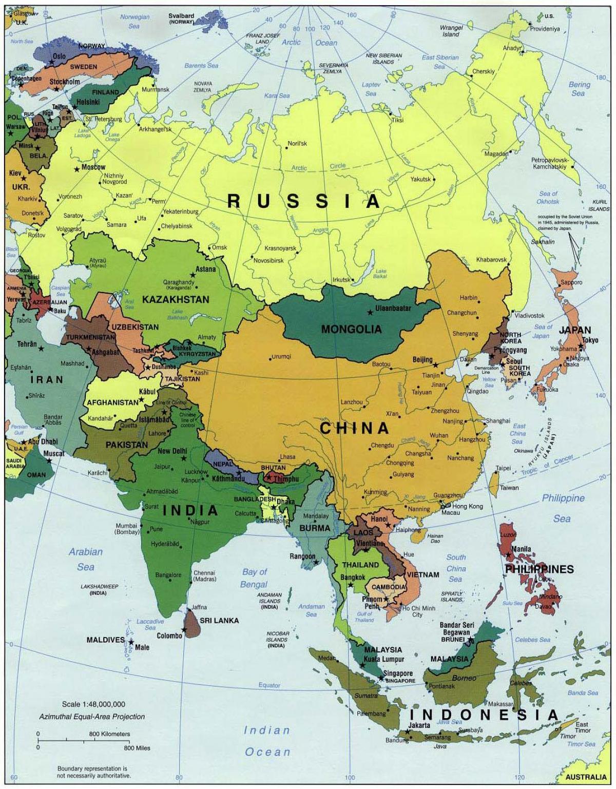 Map Of China And Surrounding Countries China And Surrounding