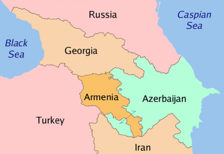 Map Of Georgia And Armenia Secretmuseum