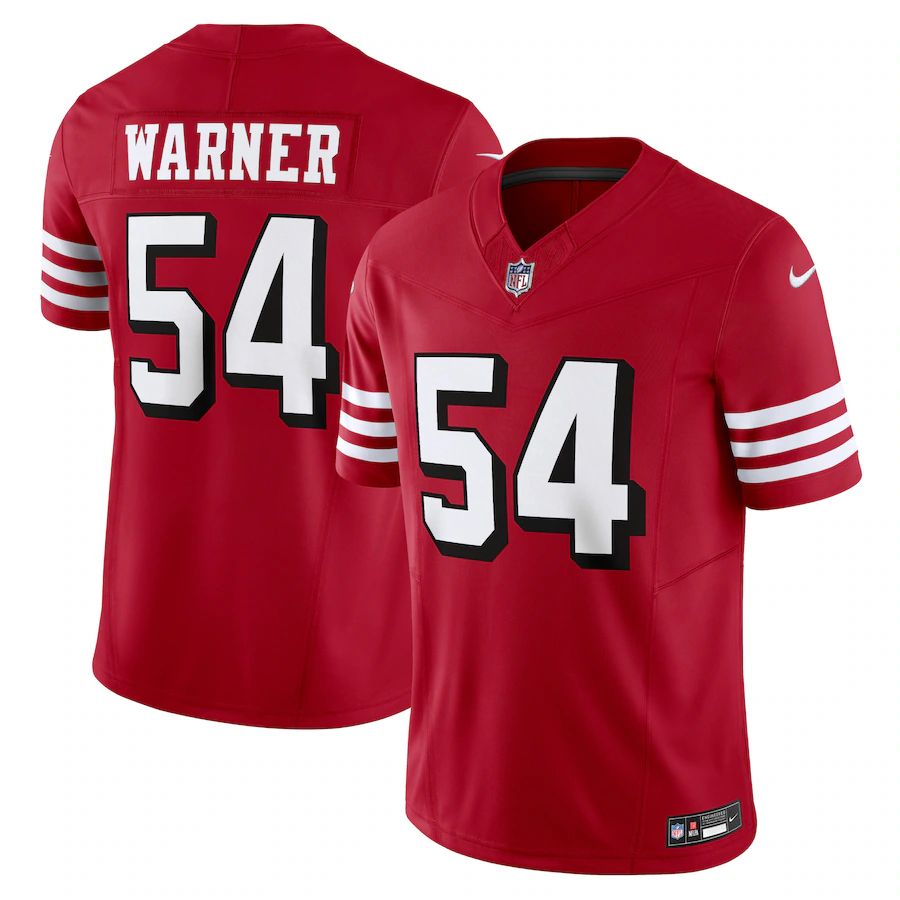 Men S San Francisco 49Ers Fred Warner Nike Scarlet Vapor Limited Jersey