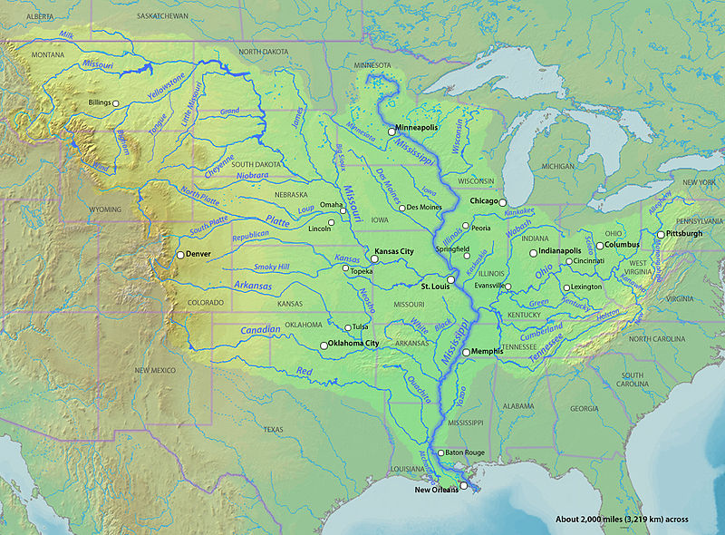 Mississippi River Map Locator