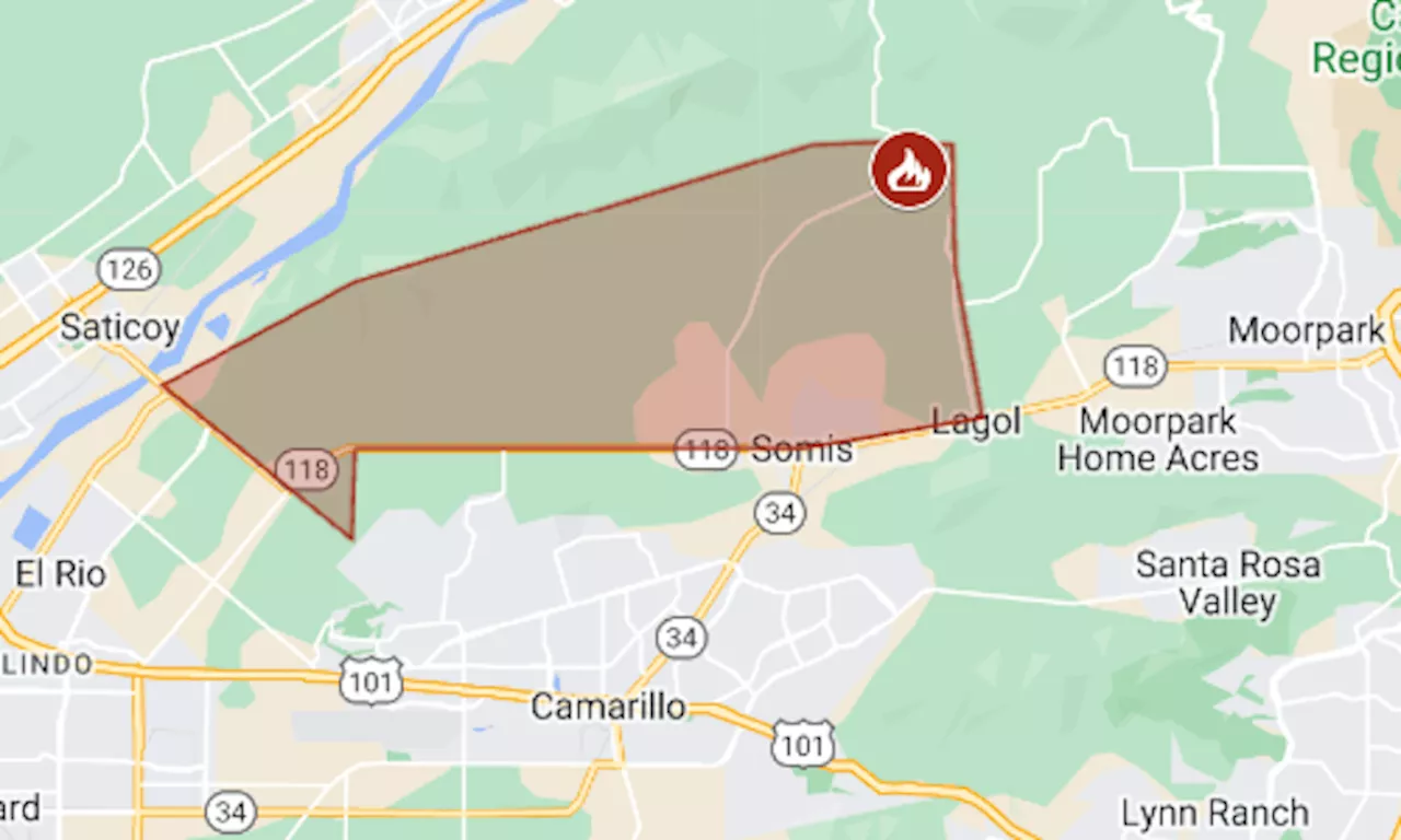 Mountain Fire Map Where Is The Ventura County Wildfire Burning Now And