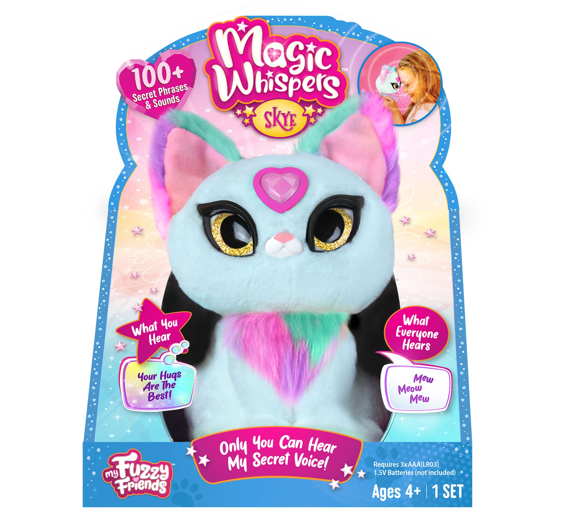 My Fuzzy Friends Magic Whispers Zoey Kitty Interactive Plush Pet Kids