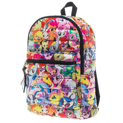 My Little Pony Ponies All Over Print Licensed Puffy Backpack School Bag