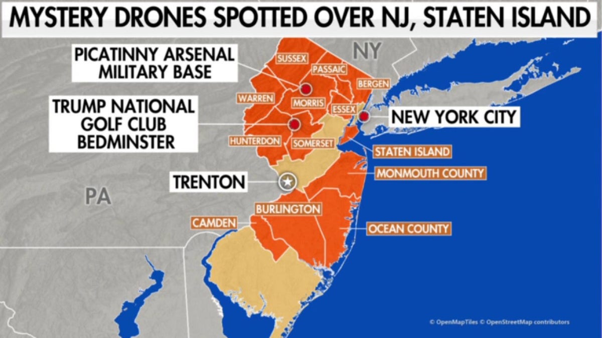 New Jersey Drones More Sightings Reported Amid Fbi Investigation